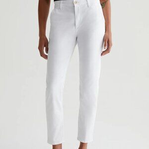AG Adriano Goldschmed Pant Womens 29R White The Caden Tailored Trouser Classic